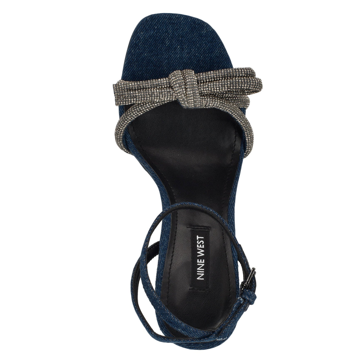 Ivid Rhinestone Bow Sandals