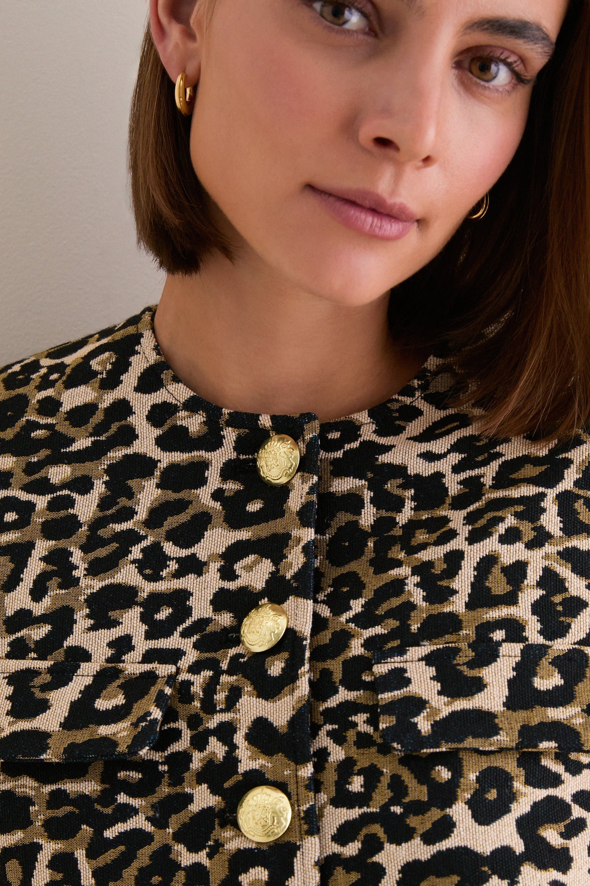Leopard Tweed Jennings Jacket