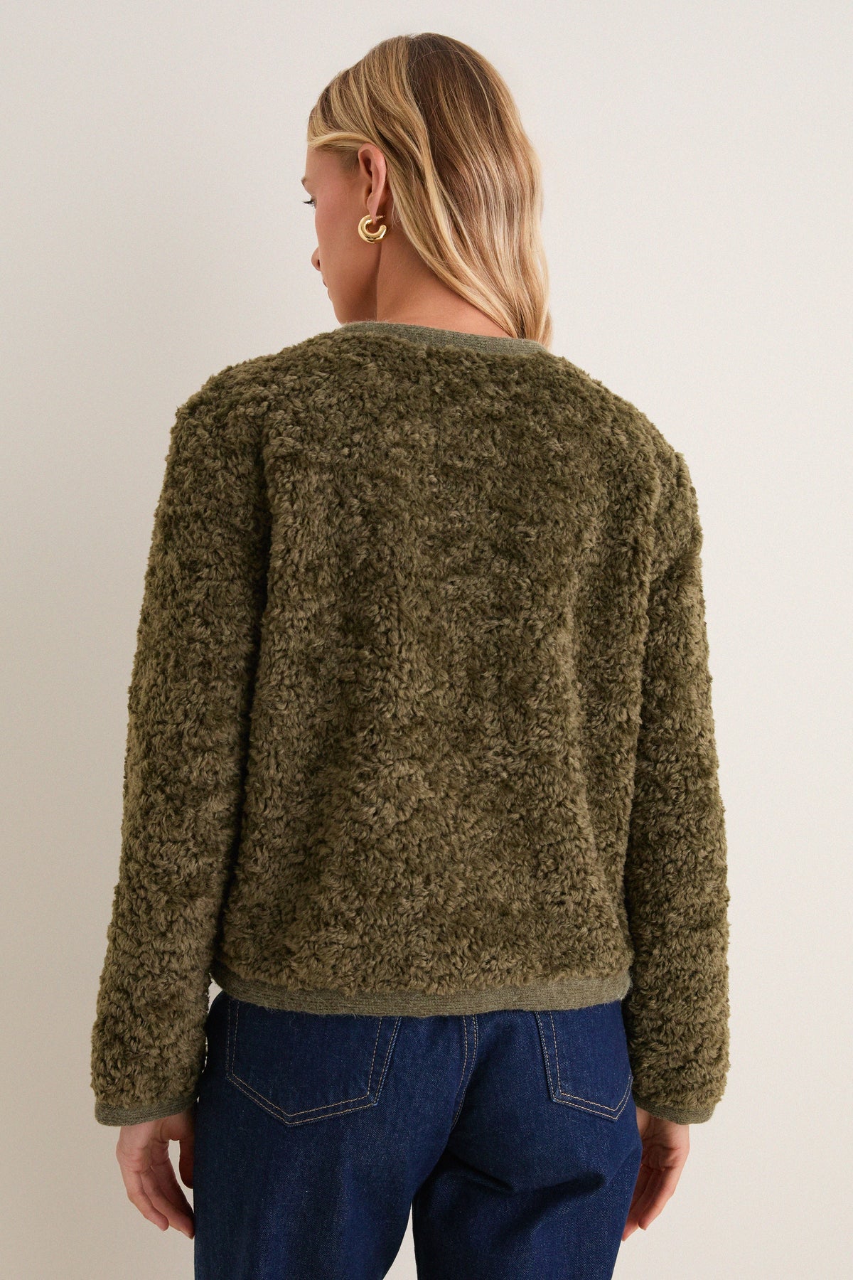 Olive Sherpa Camden Jacket