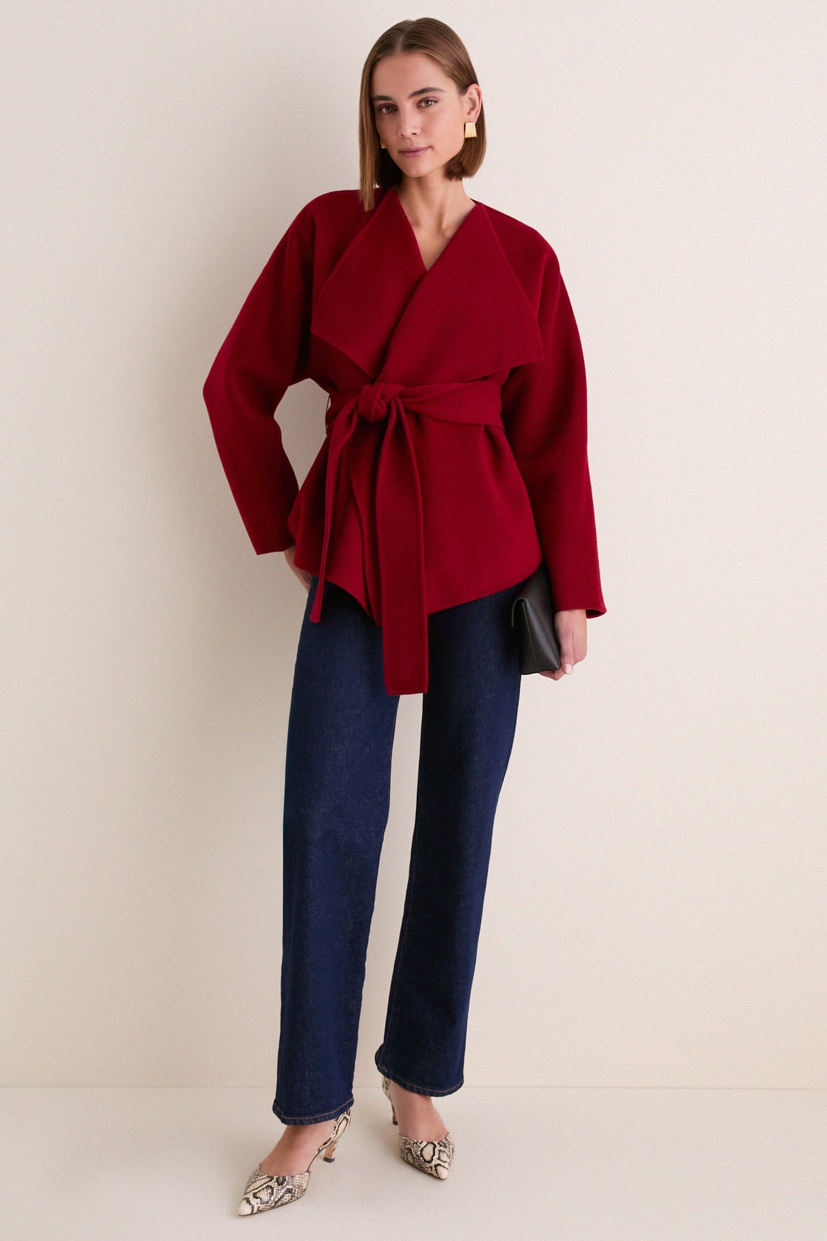 Cerise Sasha Wool Coat