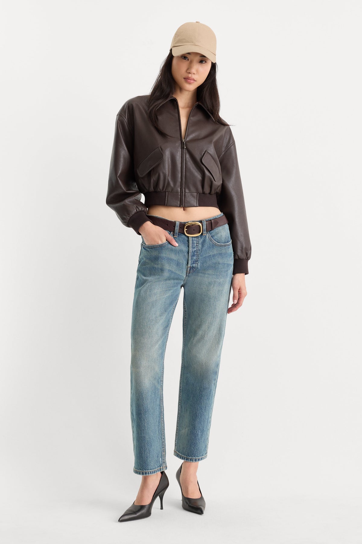 THE BETTER THAN LEATHER BOMBER JACKET | ESPRESSO