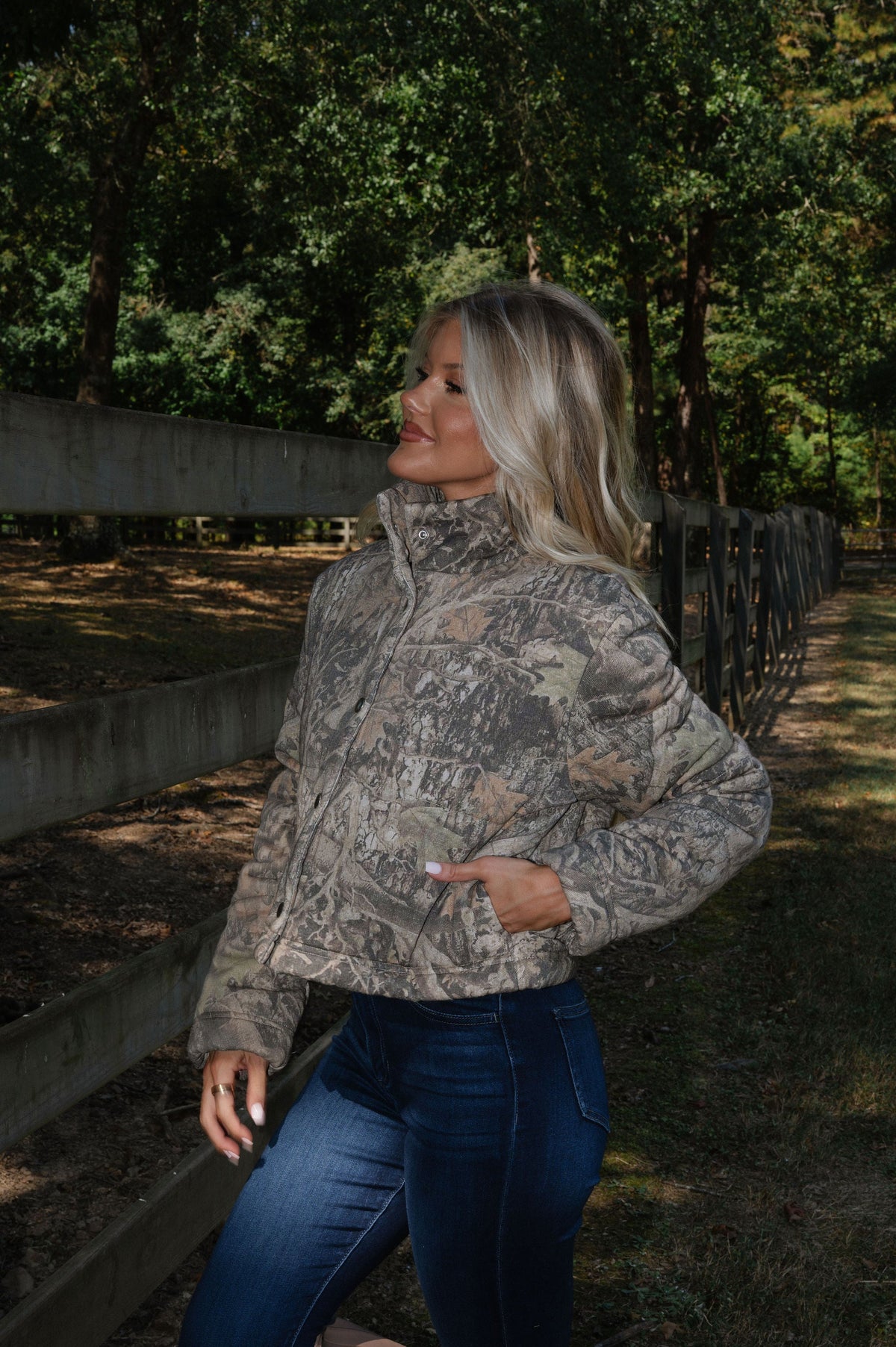 Camo Puffer Jacket