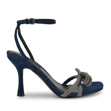 Ivid Rhinestone Bow Sandals