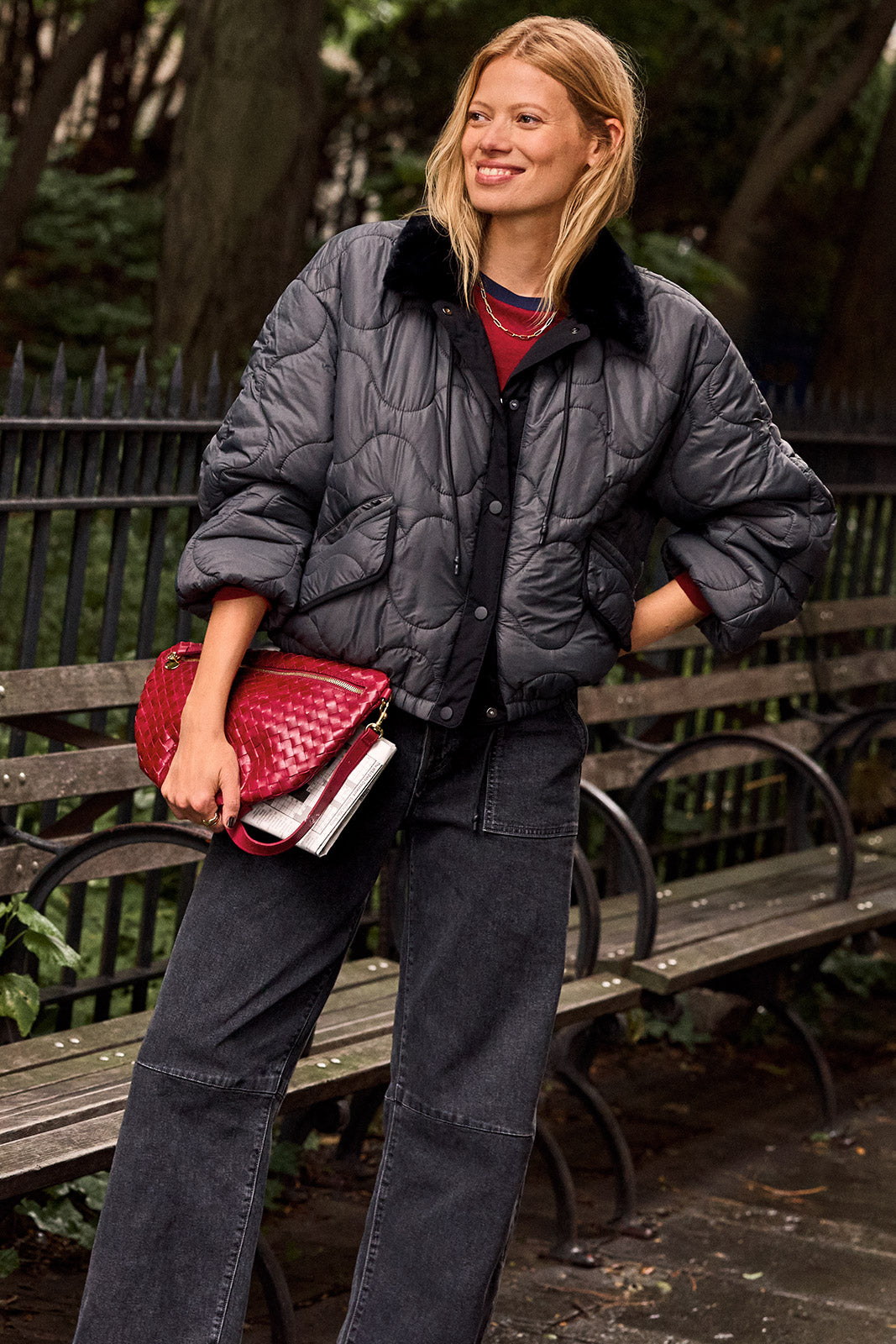 Lara Quilted Fur Trim Jacket
