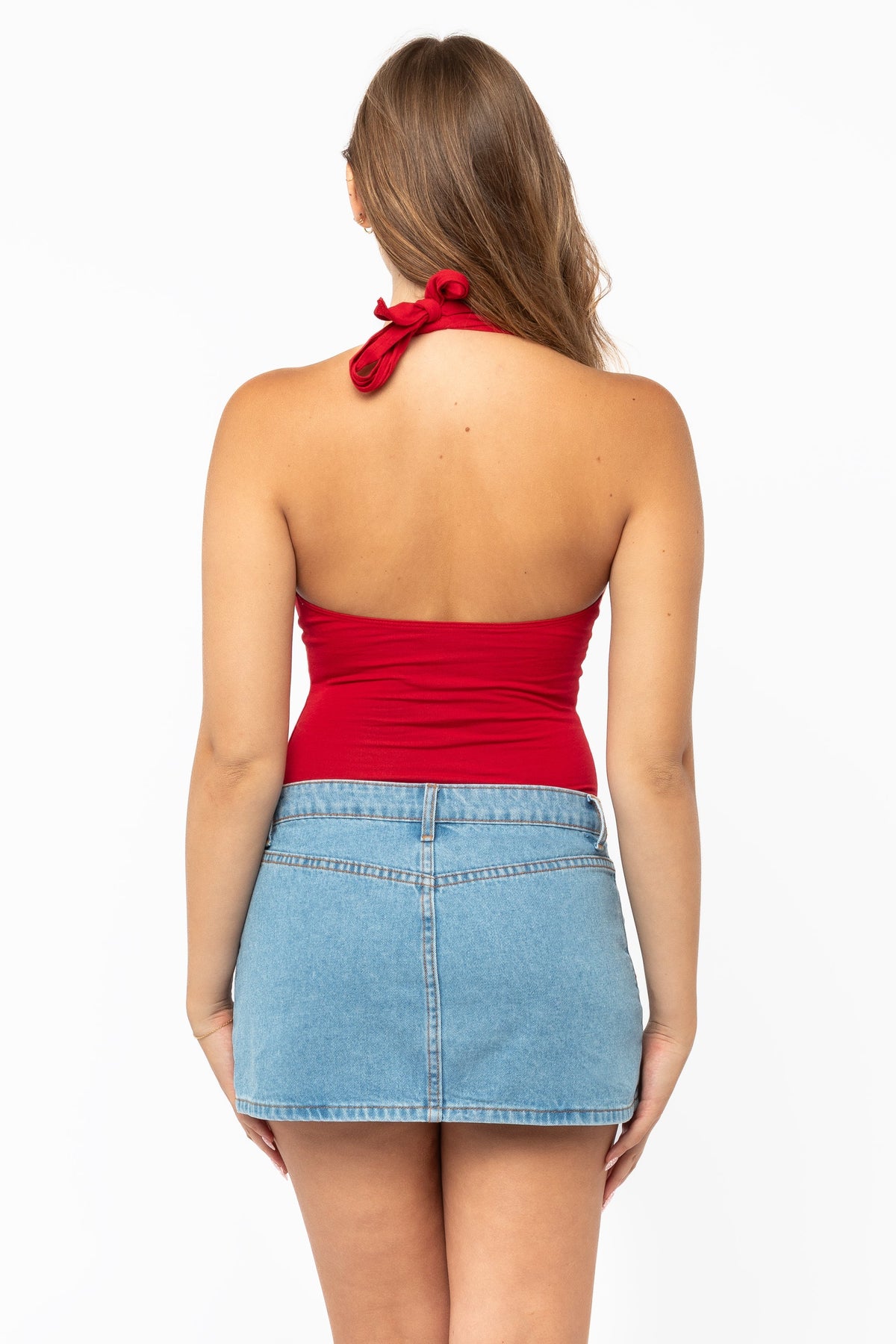 8375 - Cotton Spandex Halter Top