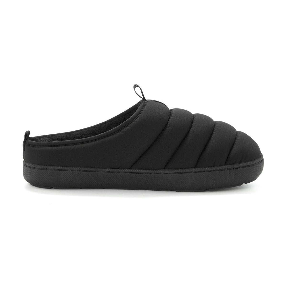 SEATON | INSULATED PUFFER SLIPPERS, BLACK