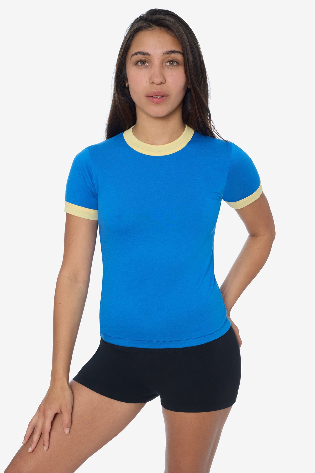 FF310 - Women's Poly Cotton Ringer Tee