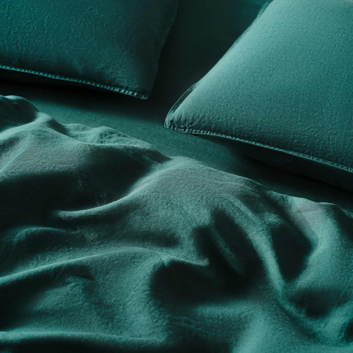 Washed European Linen Core Sheet Set - Last Call