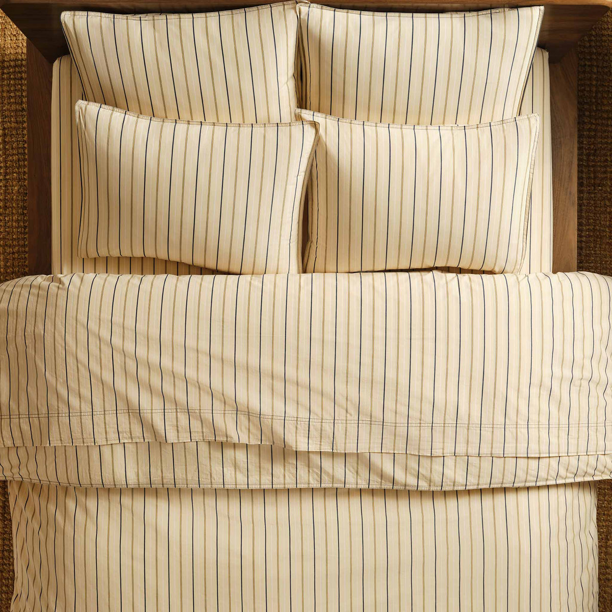 Washed Classic Percale Duvet Set
