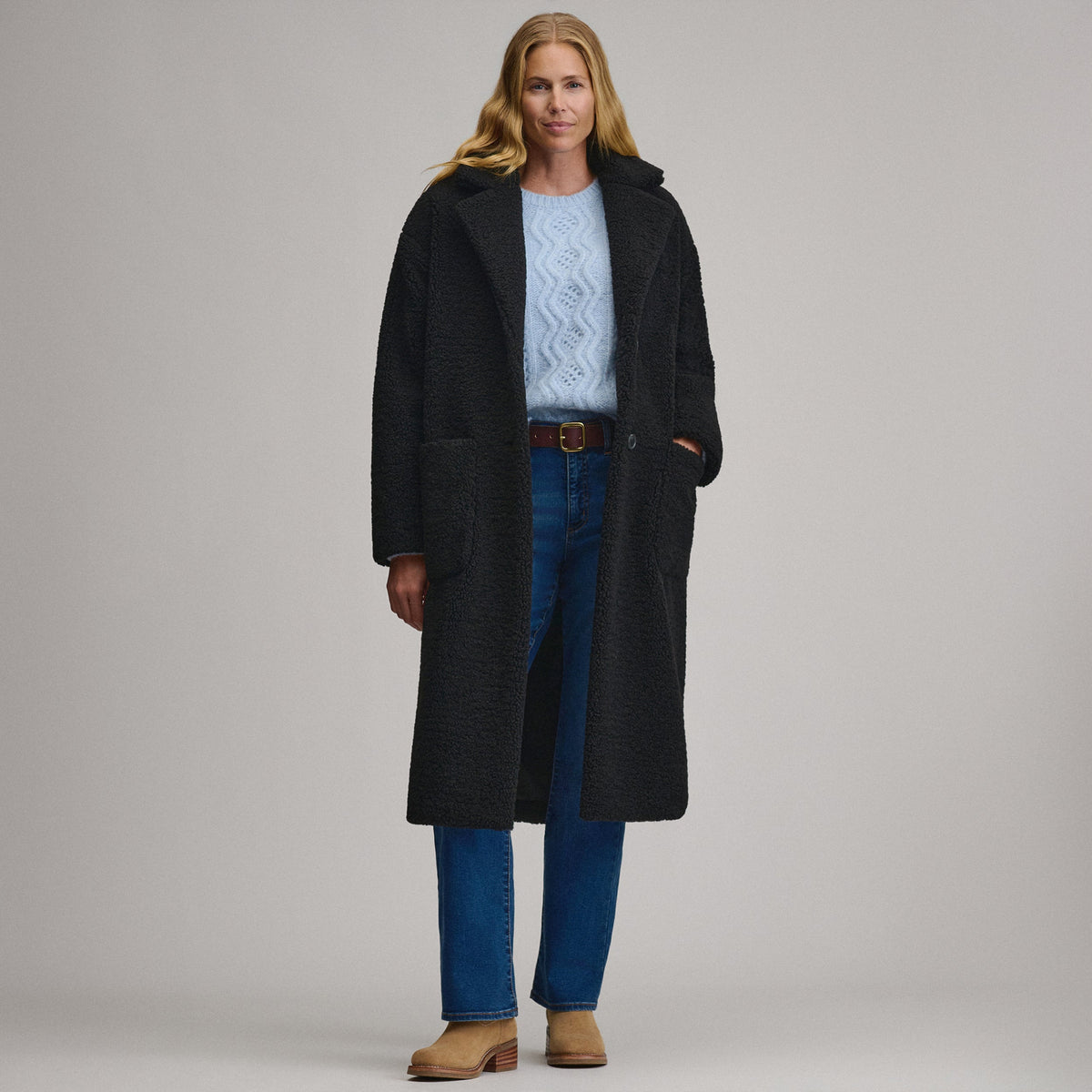 Women's Plush Trench Coat