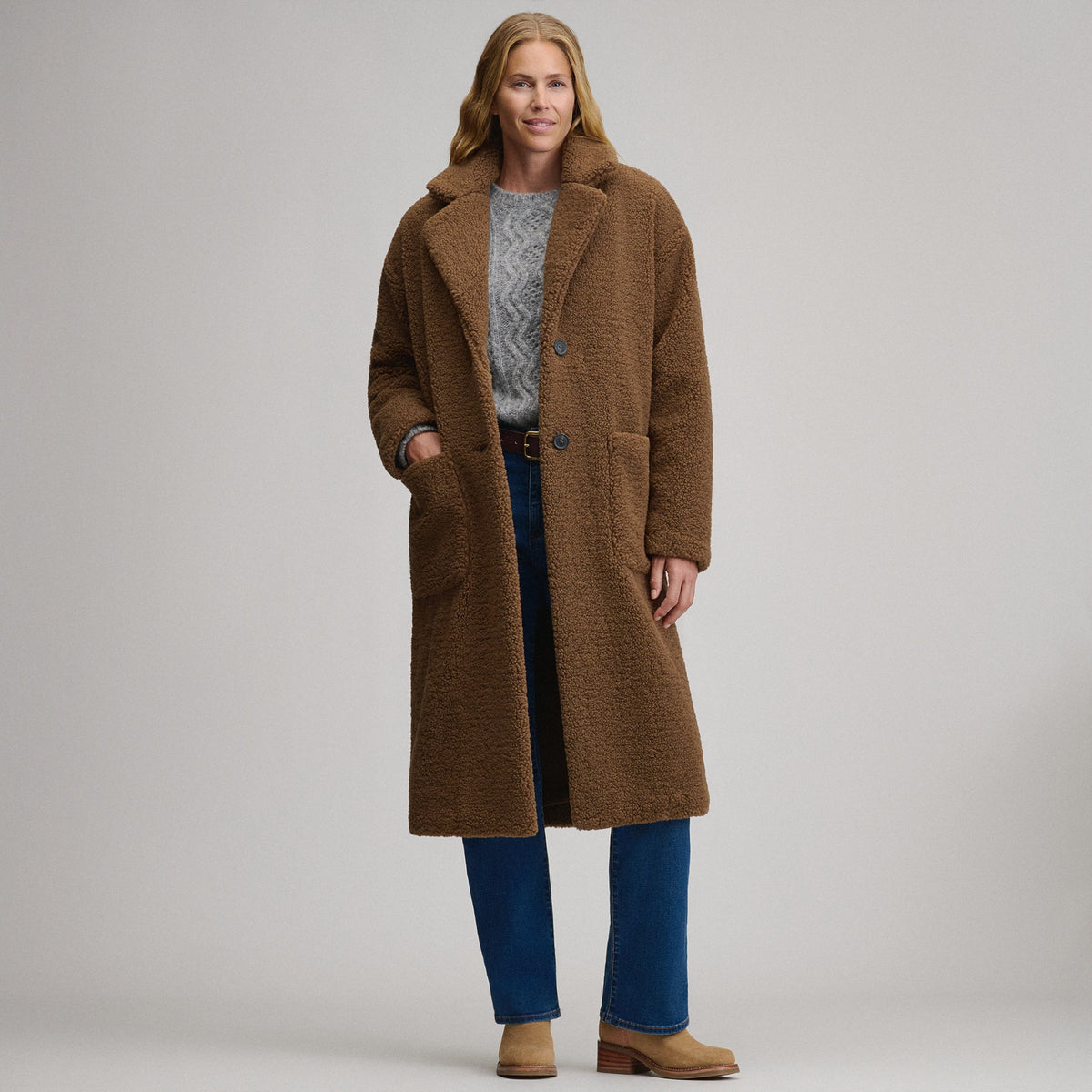 Women's Plush Trench Coat