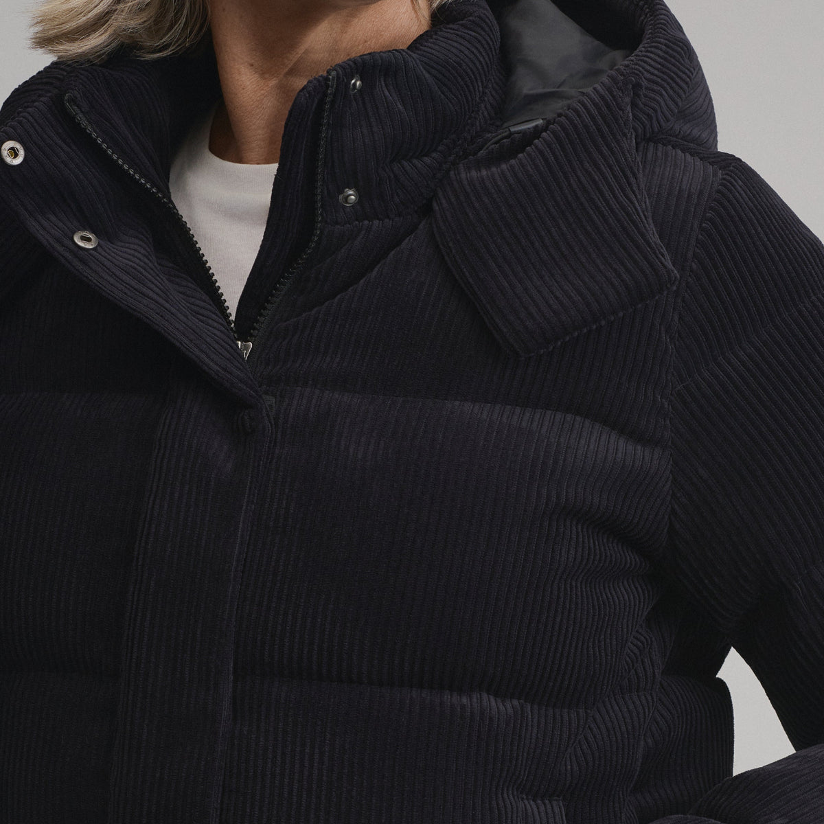 Women's Plush Puff Jacket - Cord