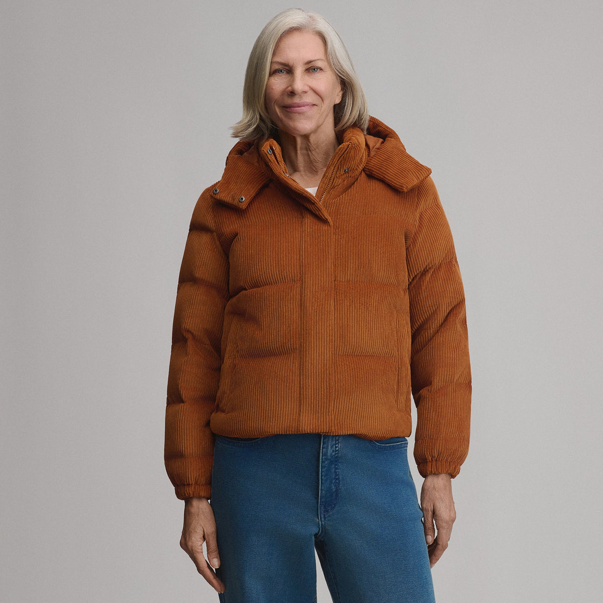 Women's Plush Puff Jacket - Cord