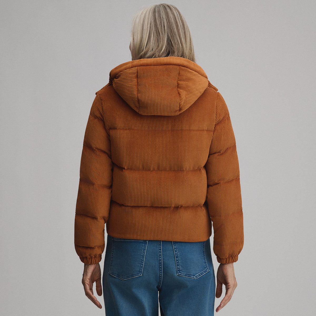 Women's Plush Puff Jacket - Cord