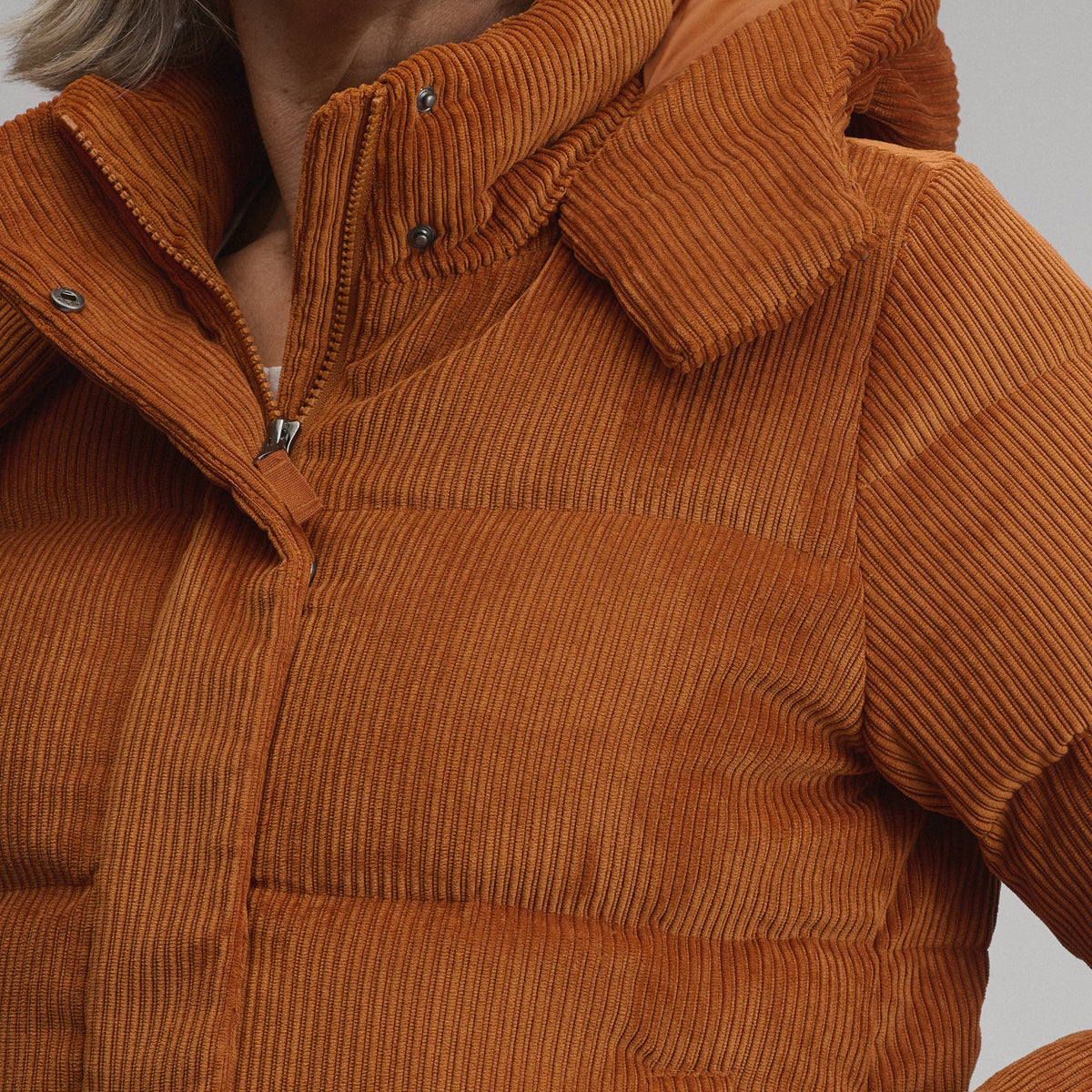 Women's Plush Puff Jacket - Cord