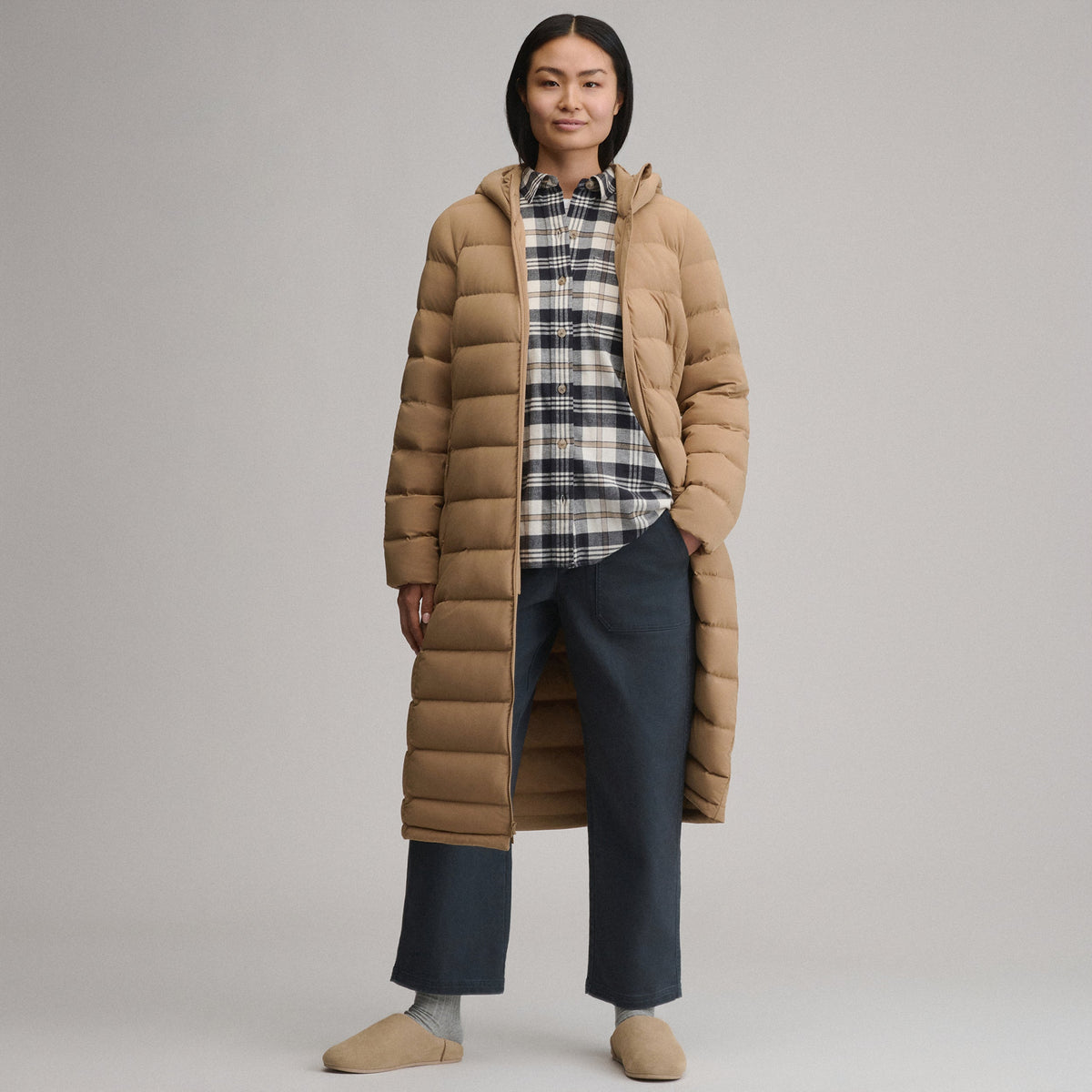 Women's EB Stretch Down Hooded Duffle Coat