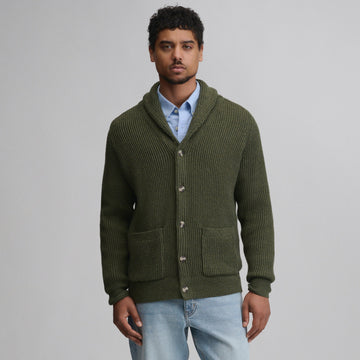 Men's Fletcher Bay Shawl Collar Cardigan Sweater