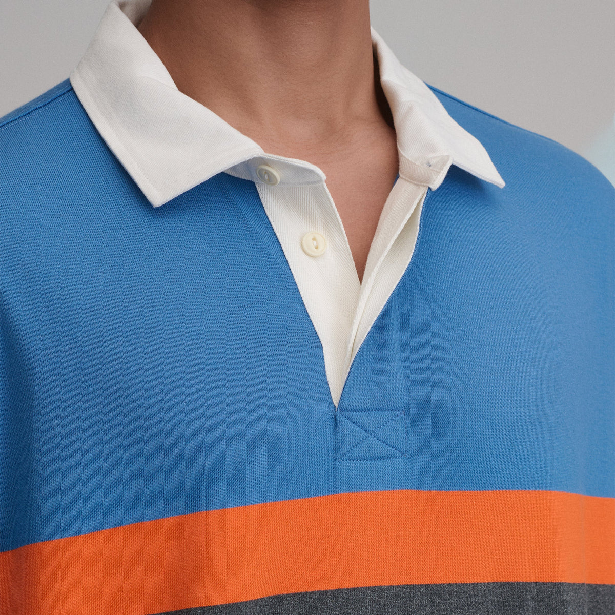 Men's Long-Sleeve Rugby Stripe Crew
