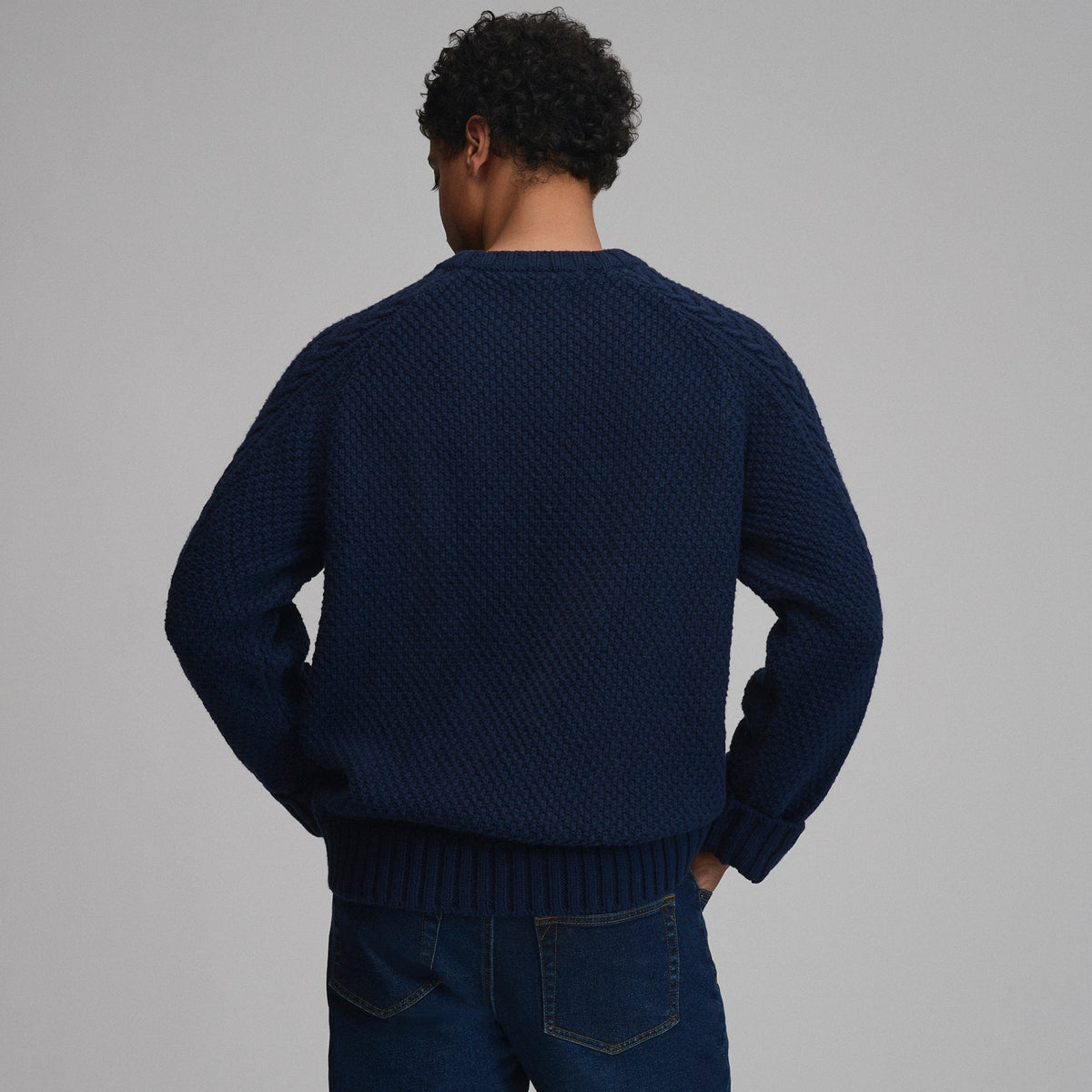Men's Northwest Cable-Knit Crew Sweater