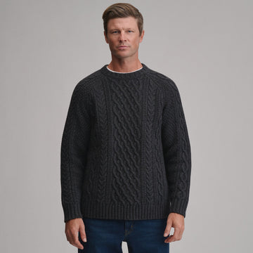 Men's Northwest Cable-Knit Crew Sweater