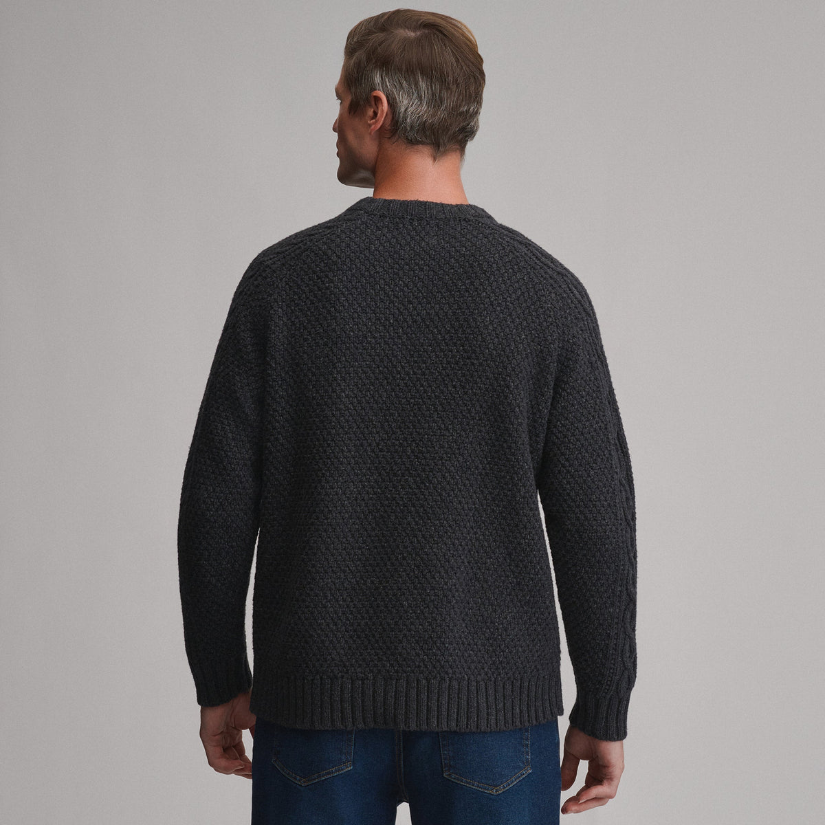 Men's Northwest Cable-Knit Crew Sweater