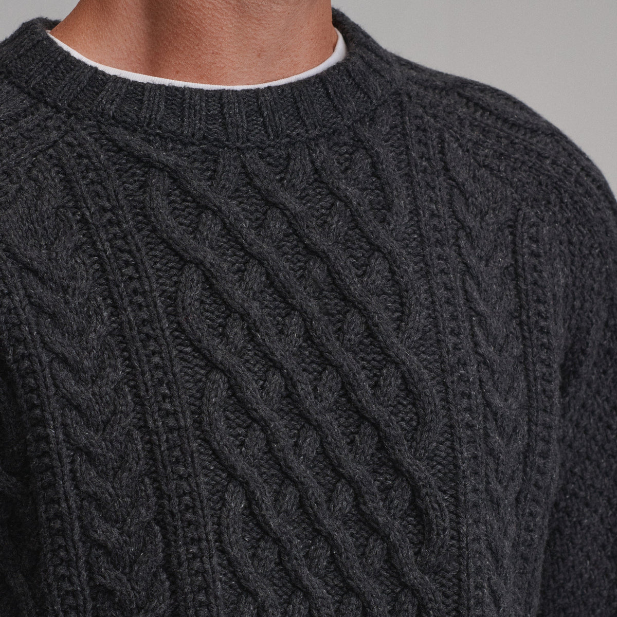 Men's Northwest Cable-Knit Crew Sweater