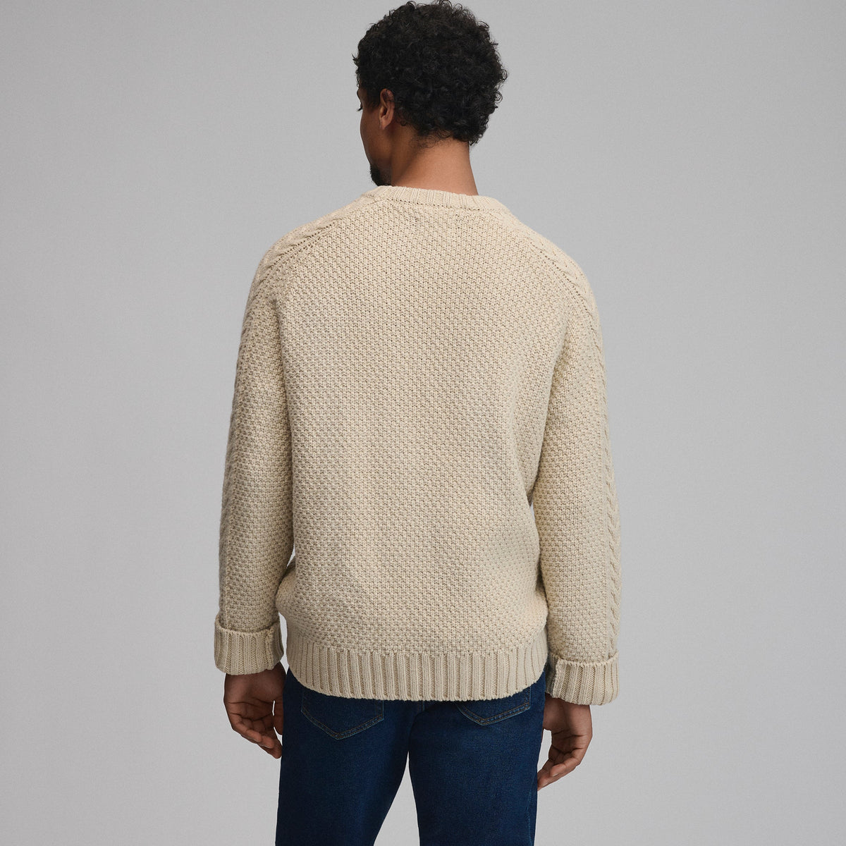 Men's Northwest Cable-Knit Crew Sweater