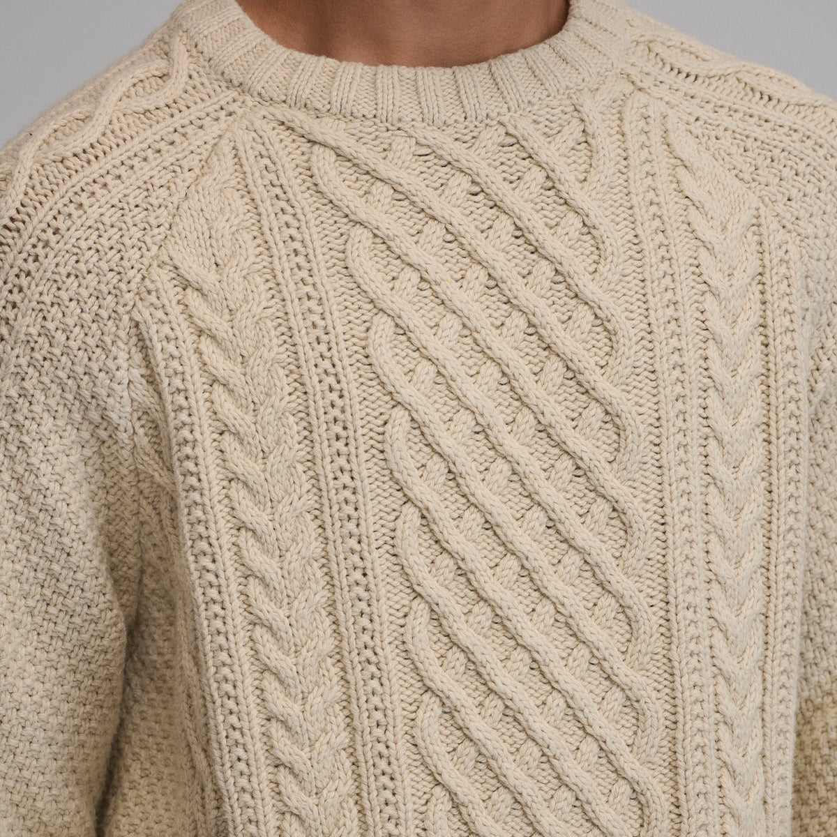 Men's Northwest Cable-Knit Crew Sweater
