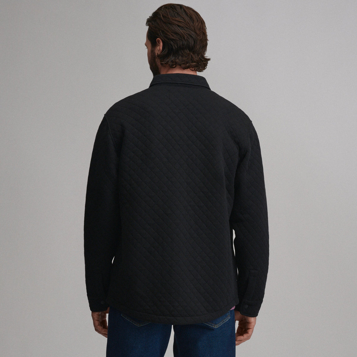 Men's Quilted Shirt Jacket