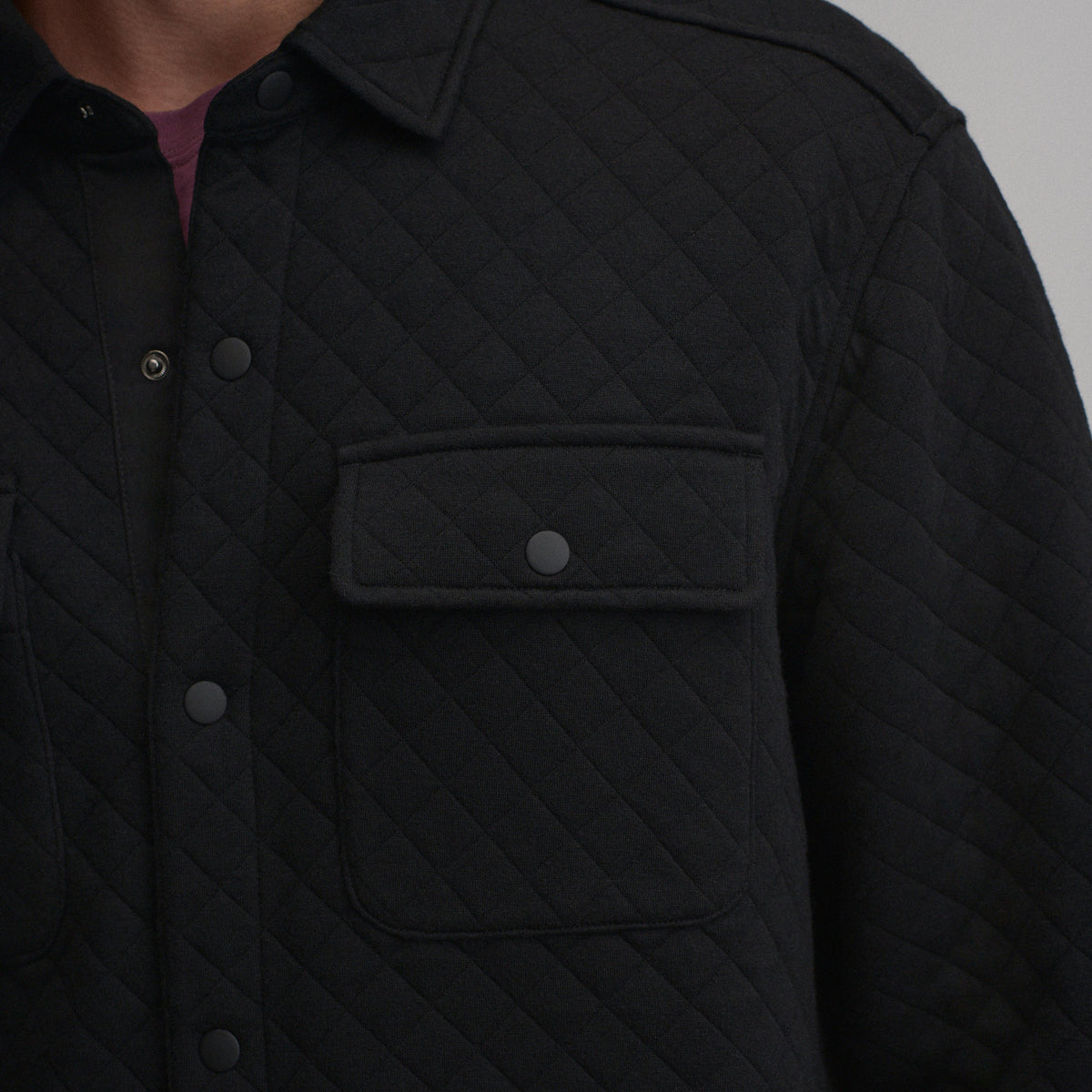 Men's Quilted Shirt Jacket