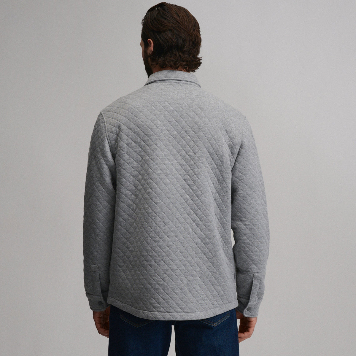 Men's Quilted Shirt Jacket