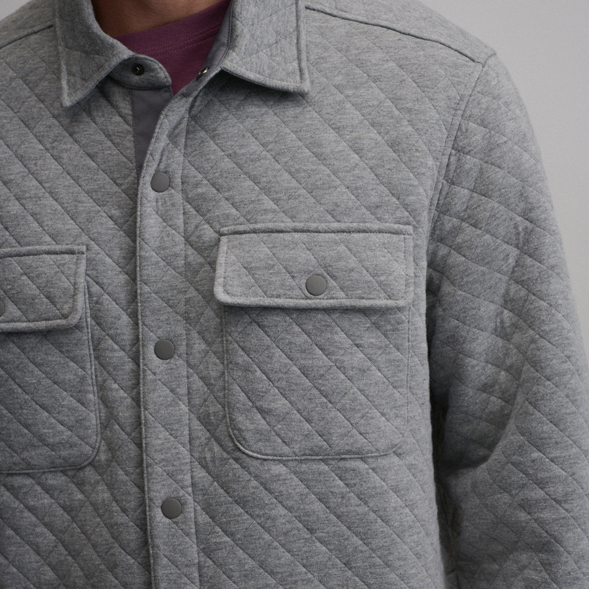 Men's Quilted Shirt Jacket