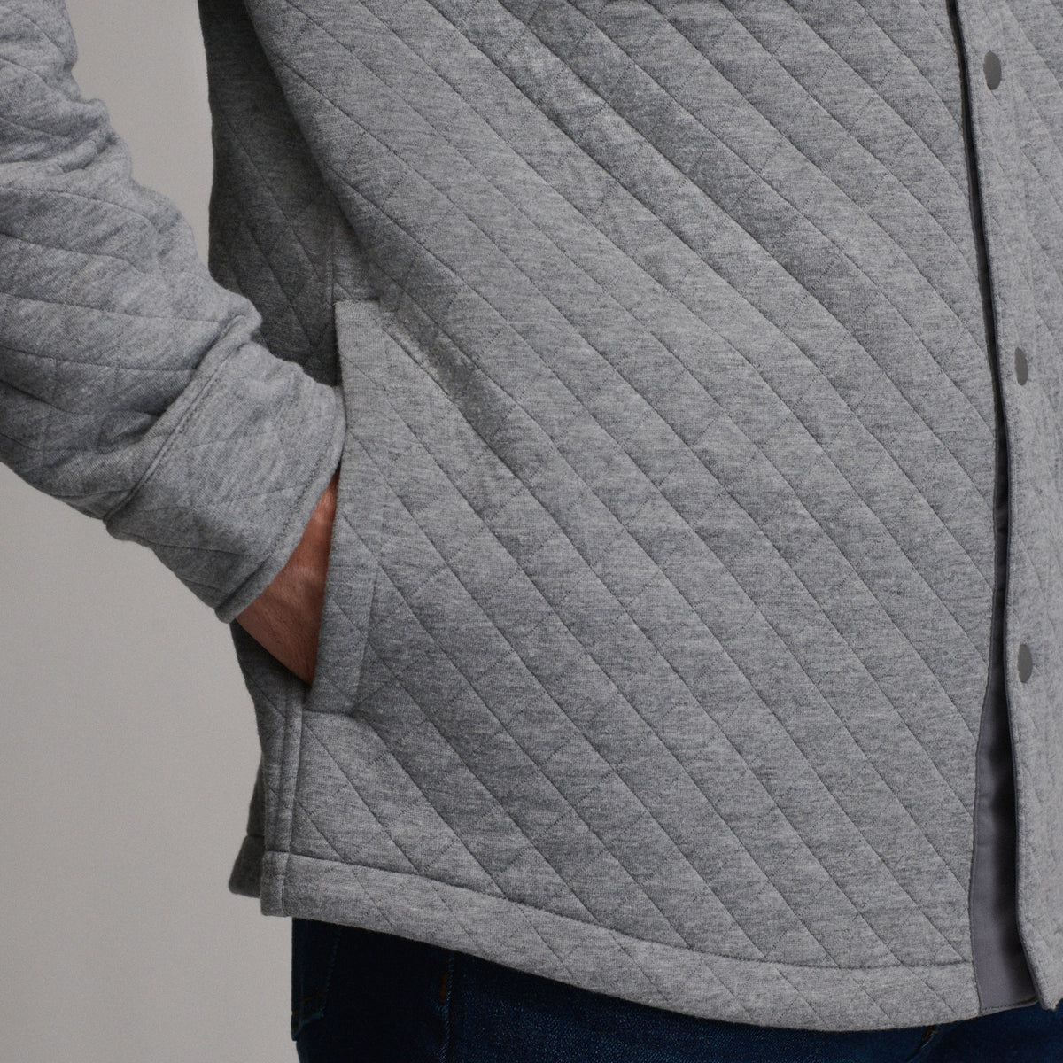 Men's Quilted Shirt Jacket