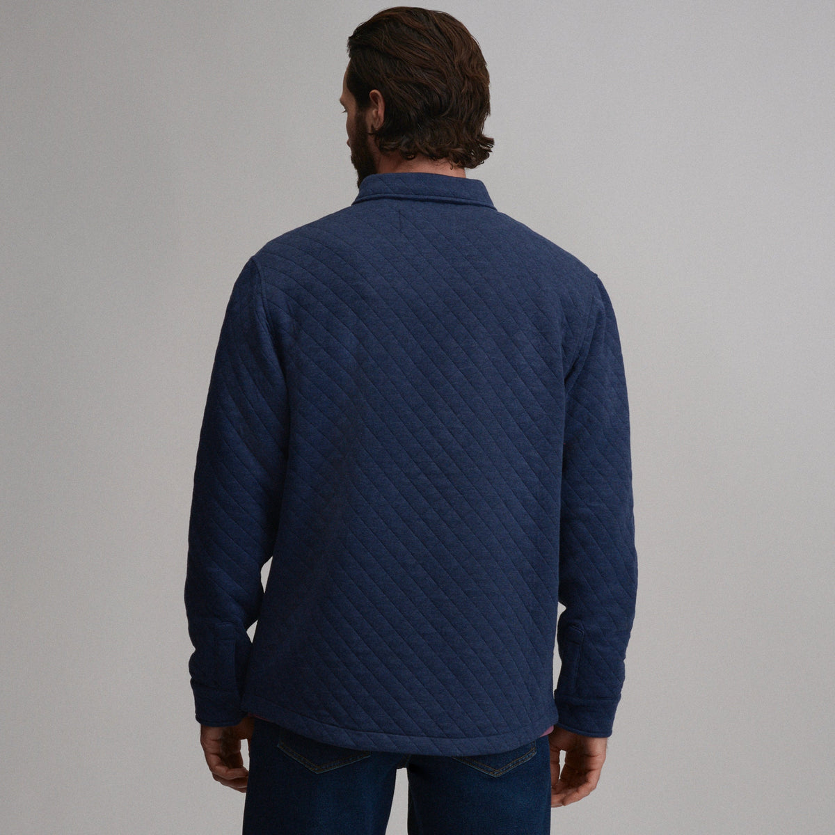 Men's Quilted Shirt Jacket