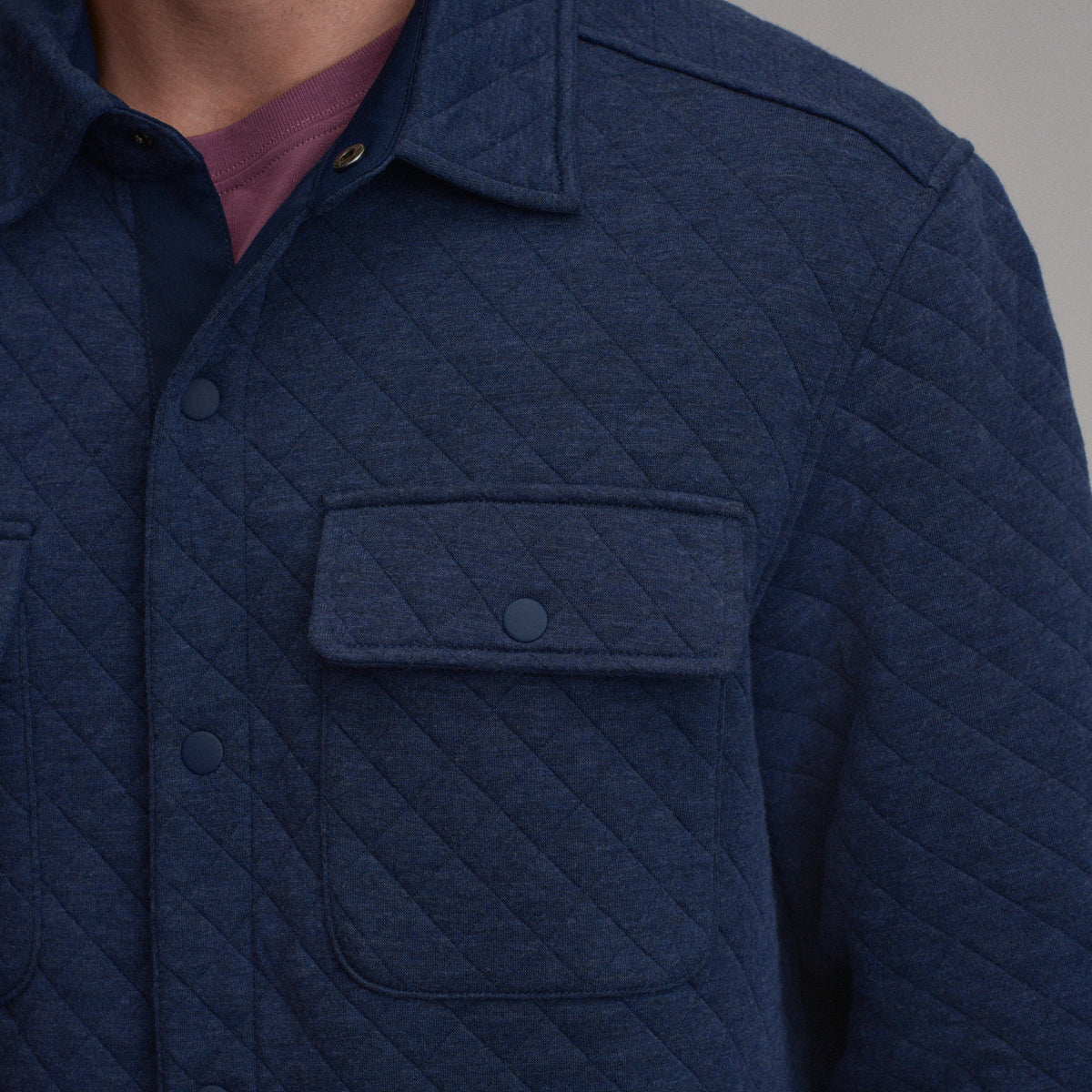 Men's Quilted Shirt Jacket