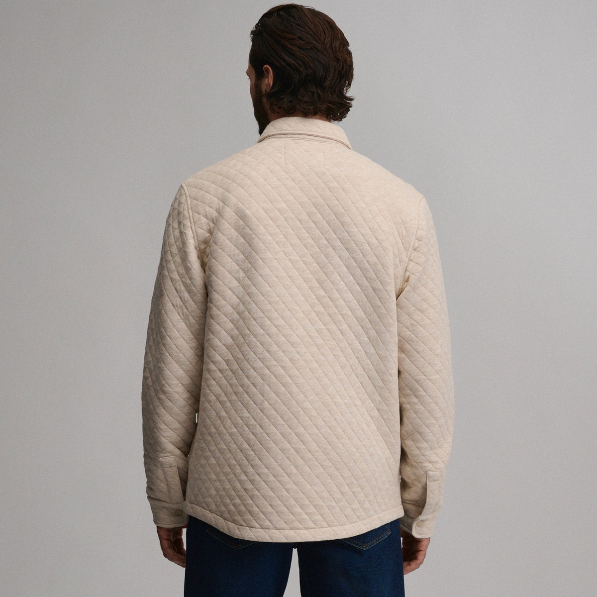 Men's Quilted Shirt Jacket