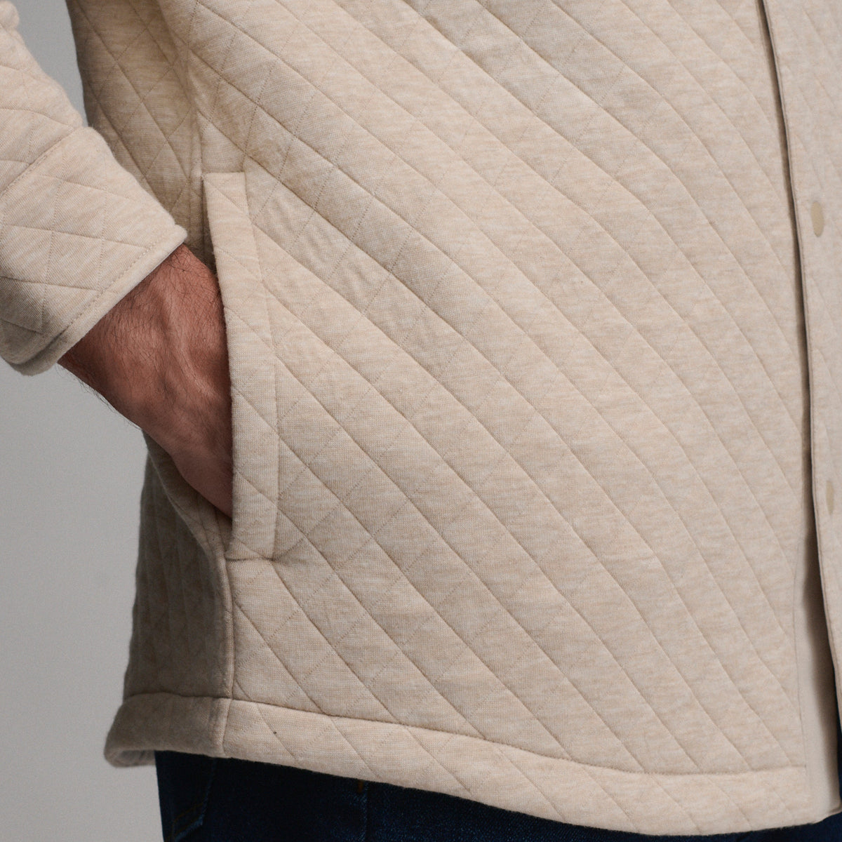 Men's Quilted Shirt Jacket