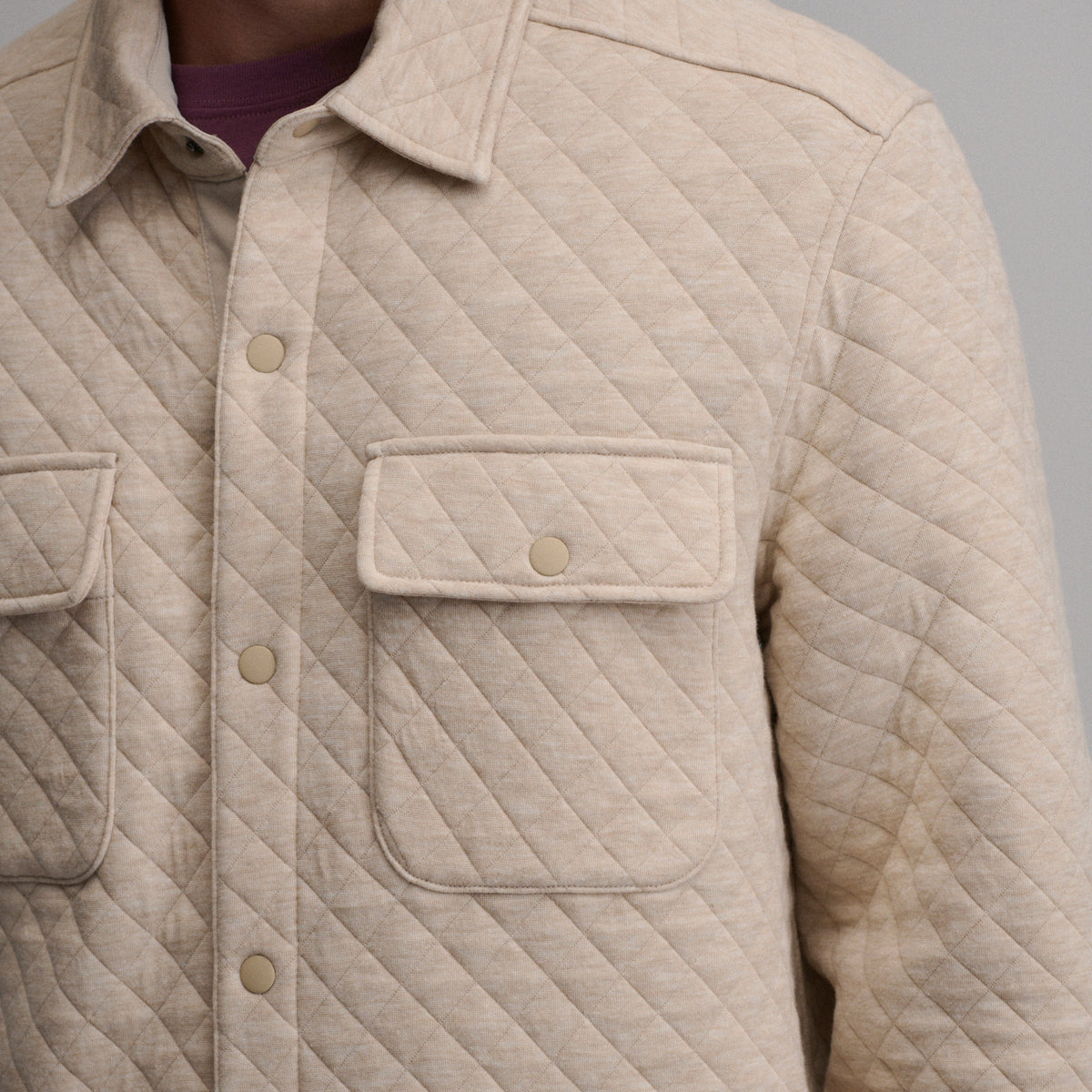 Men's Quilted Shirt Jacket