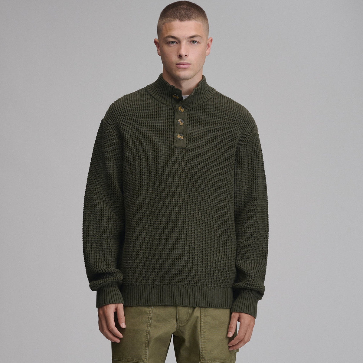 Men's Signature Button-Up Sweater