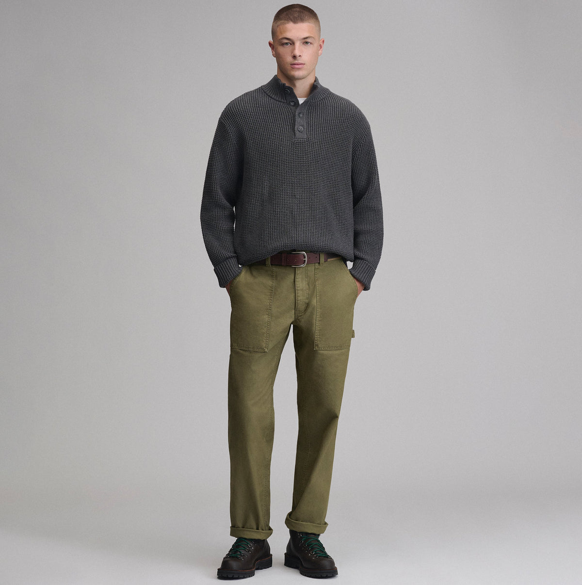 Men's Signature Button-Up Sweater