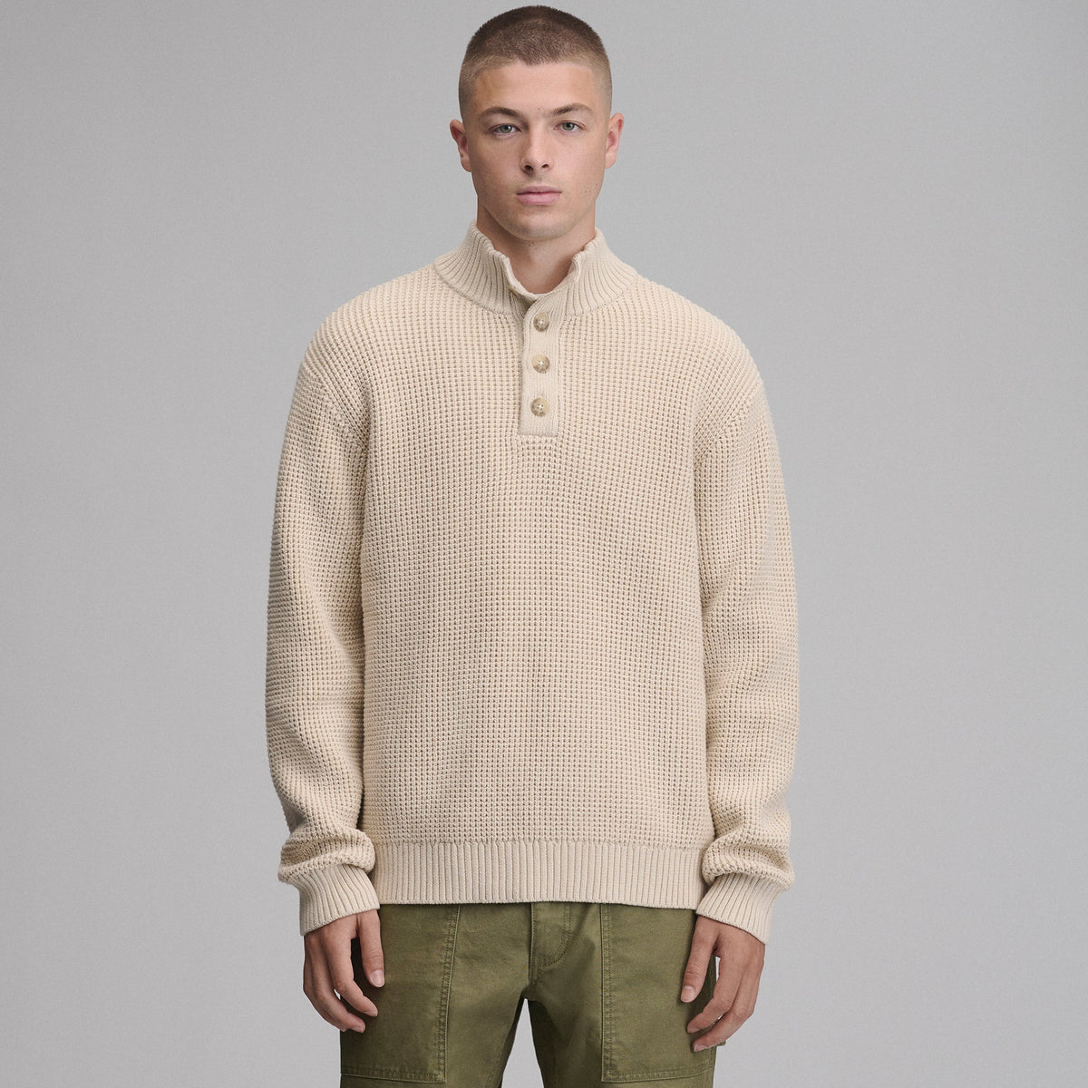 Men's Signature Button-Up Sweater