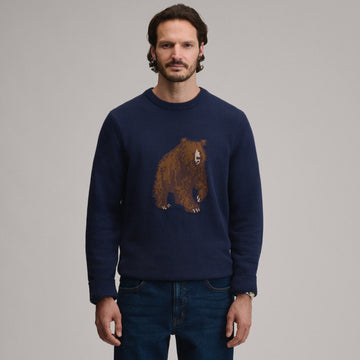 Men's Classic Crew Bear Sweater