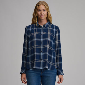 Women's Long-Sleeve Softened Button-Down Shirt