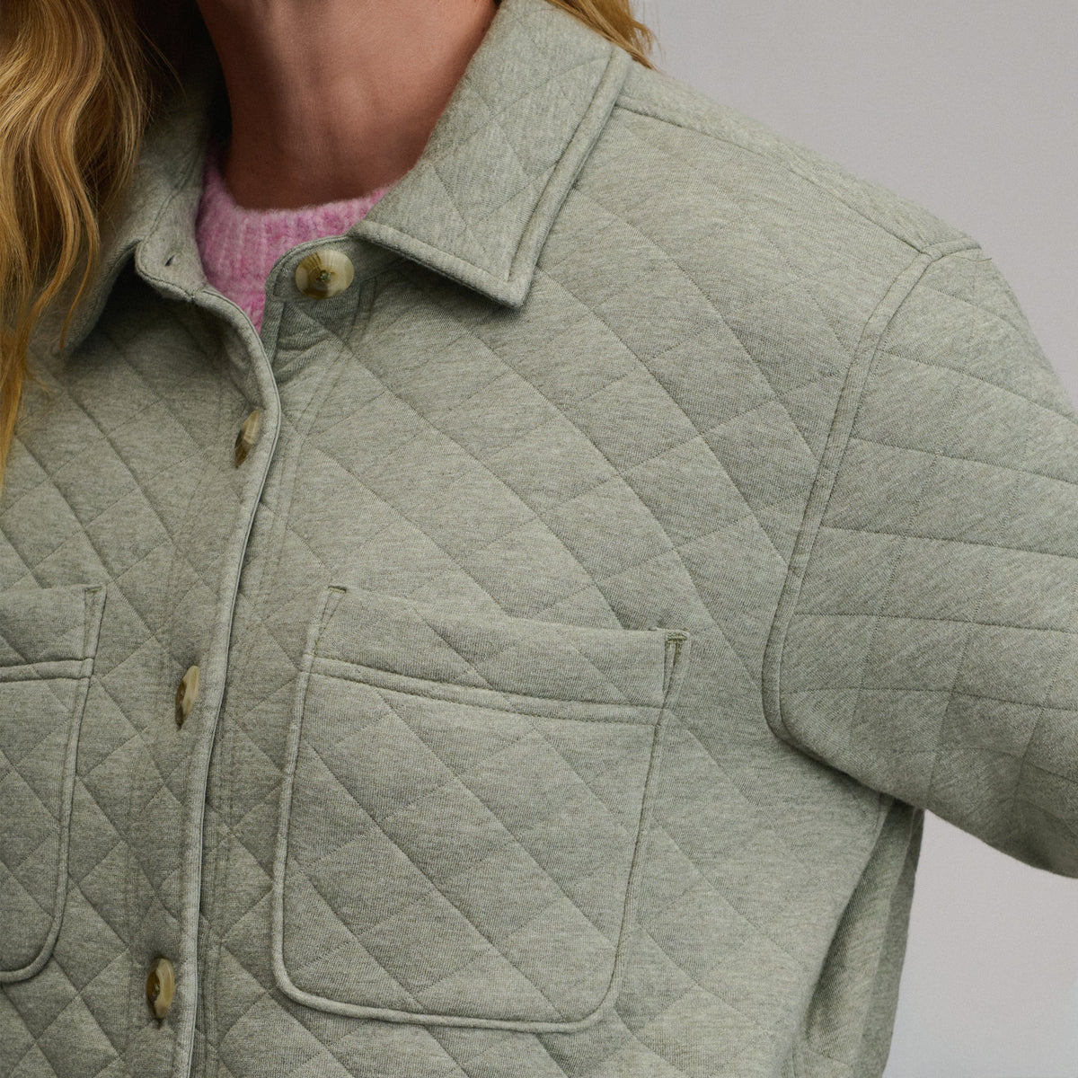 Women's Quilted Shirt Jacket