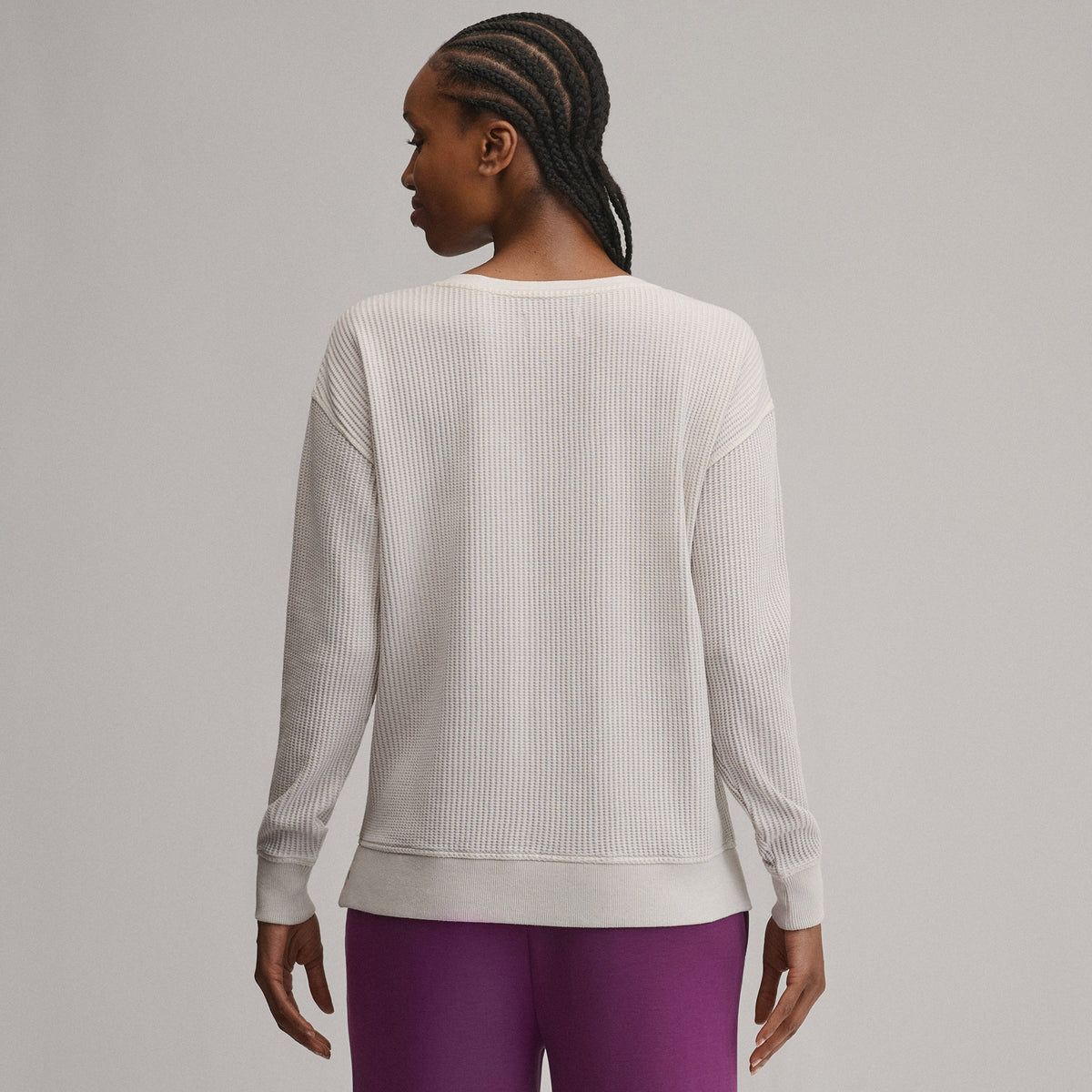 Women's Long-Sleeve V-Neck Boyfriend Thermal
