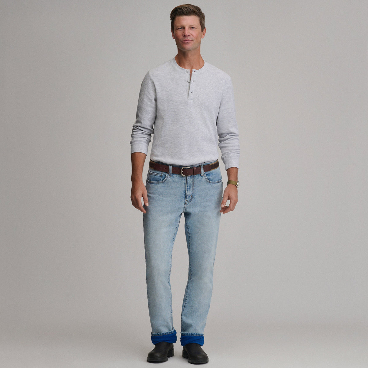 Men's Eddie's Flex Fleece Lined Jean - Straight