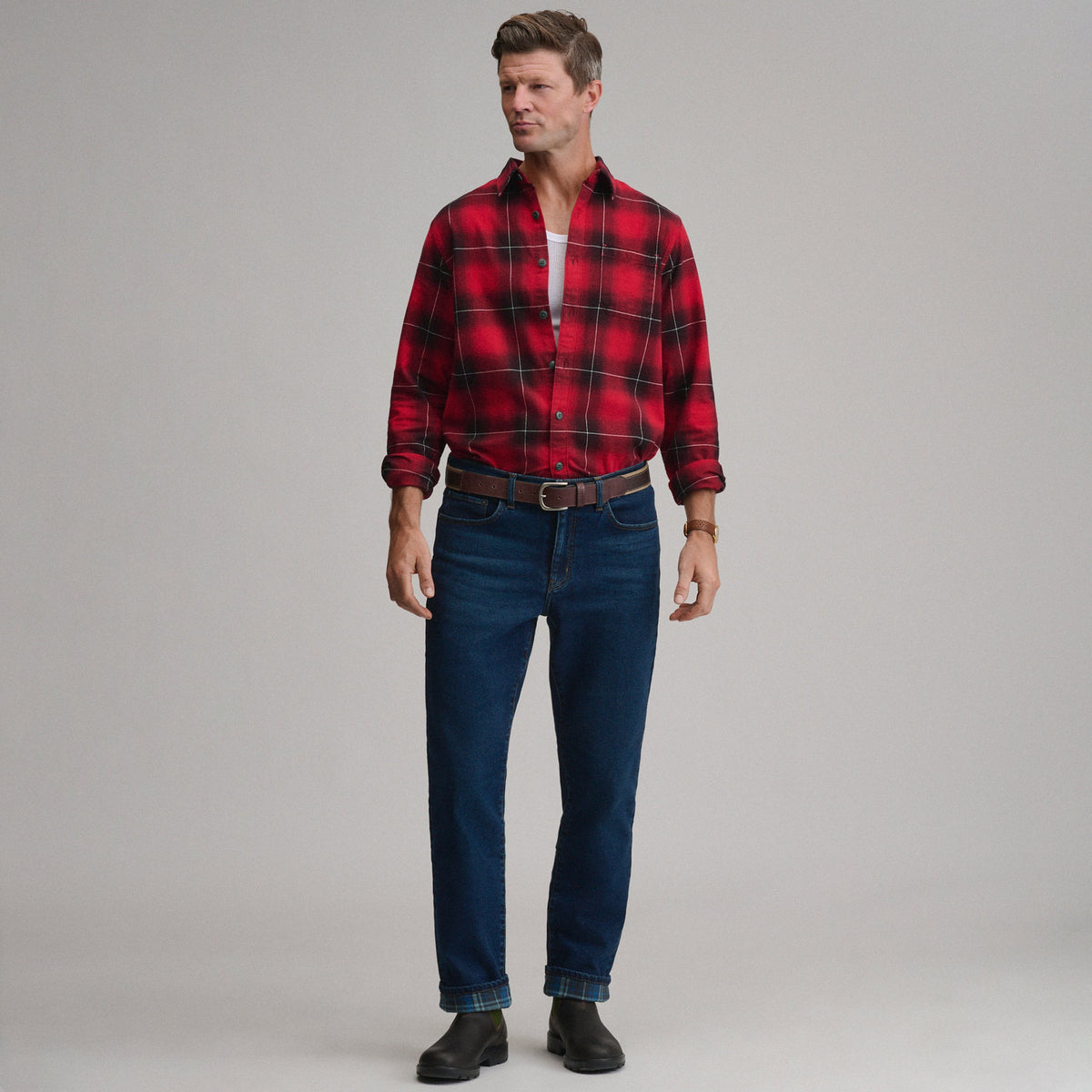 Men's Eddie's Flex Flannel Lined Jean