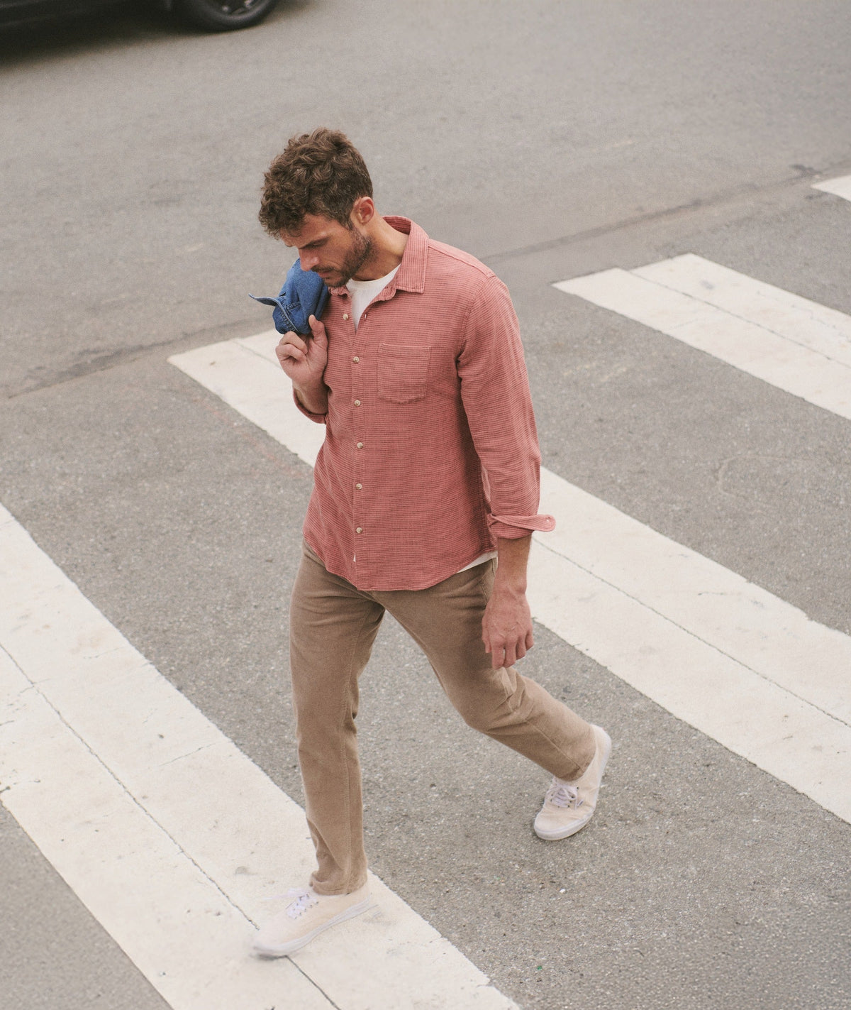 Stretch Selvage Long Sleeve Shirt