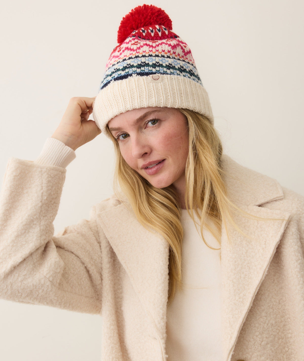 Fair Isle Pom Beanie