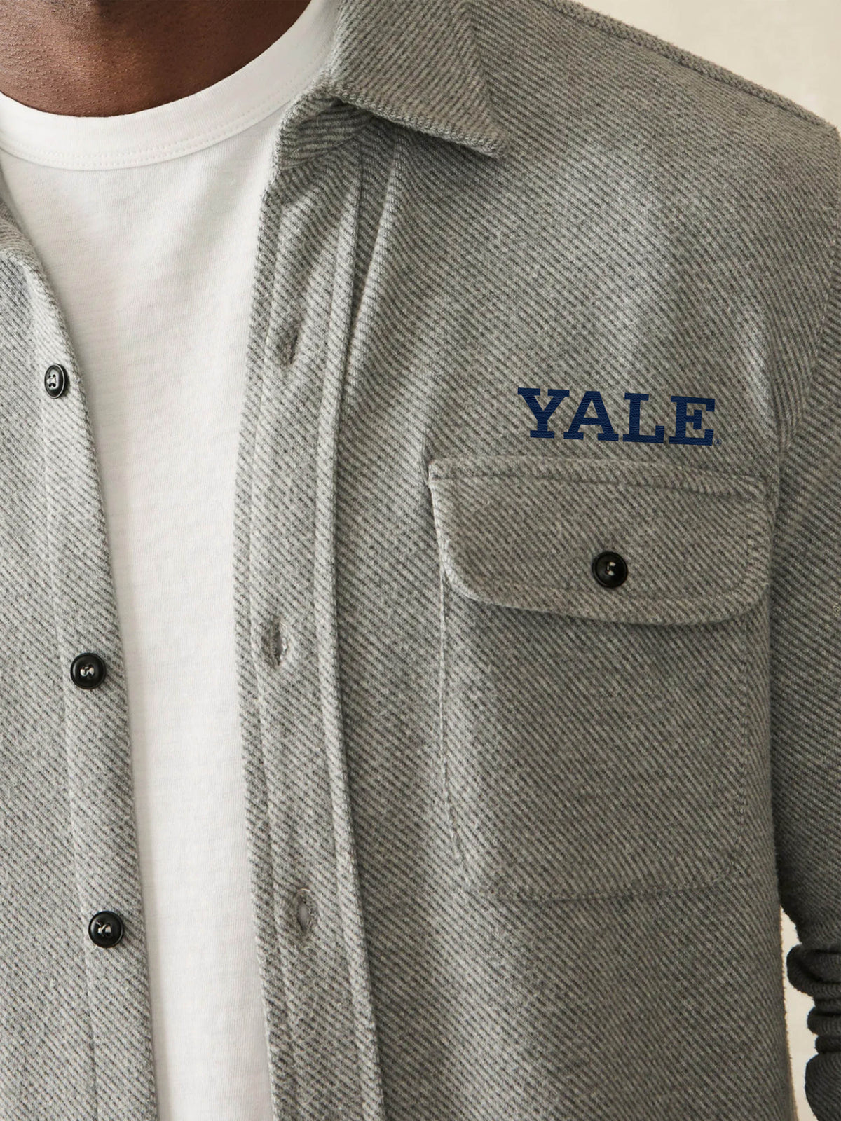 Yale Legend Sweater Shirt - Fossil Grey Twill